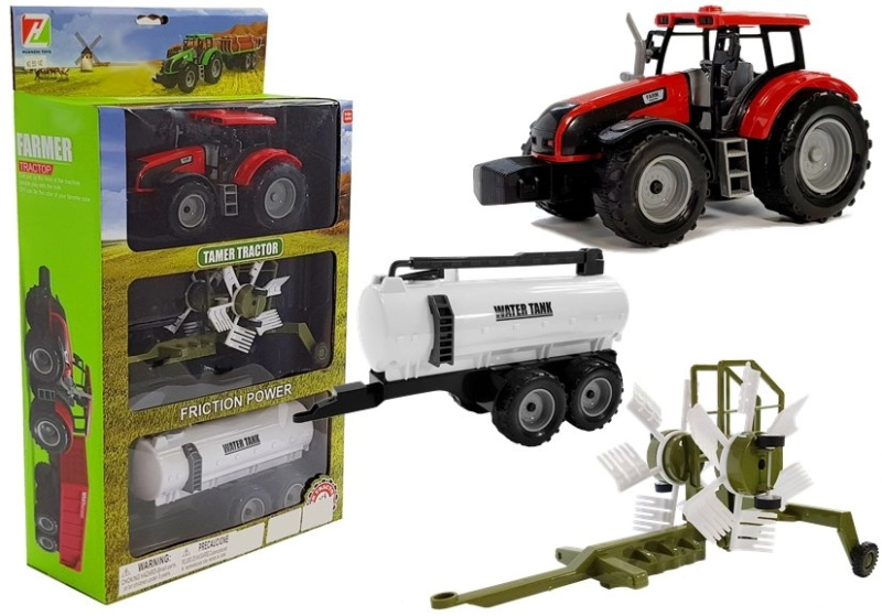LEANToys Traktor se dvěma přívěsy pro děti