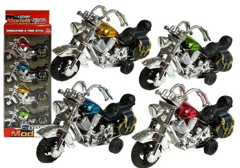 Lean Toys Sada Motorka v pohybu 4 kusy