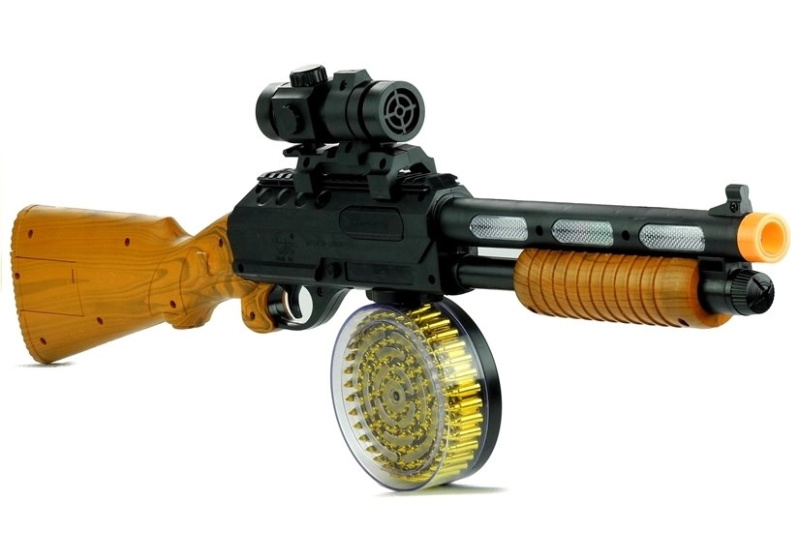 LEANToys Dětský svítící samopal 3345