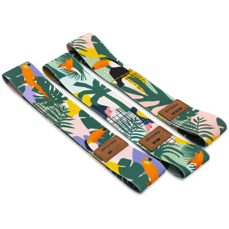 Spokey Home Jungle sada odporových gum + obal