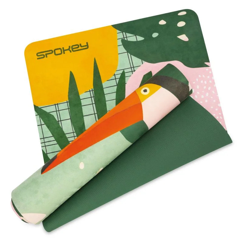 Spokey HOME JUNGLE Semišová jóga podložka, 180x60x0,4cm