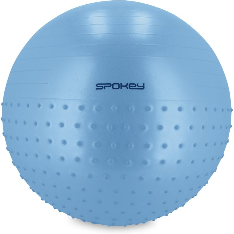 Spokey HALF FIT 2v1 Masážní gymnastický míč, 55 cm, modrý