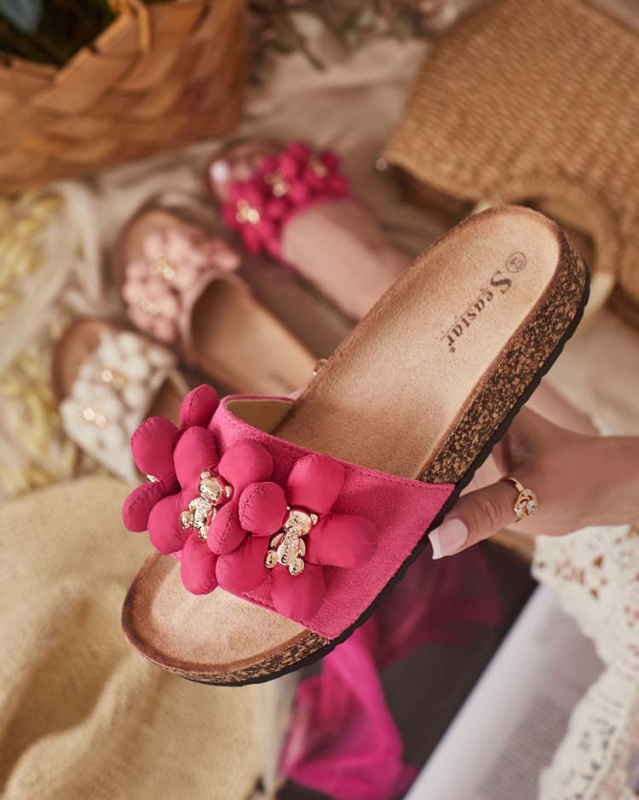 Žabky s medvídky a květinami Isaralle