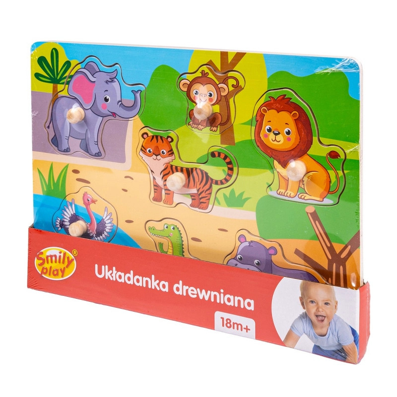 Dřevěné puzzle ZOO