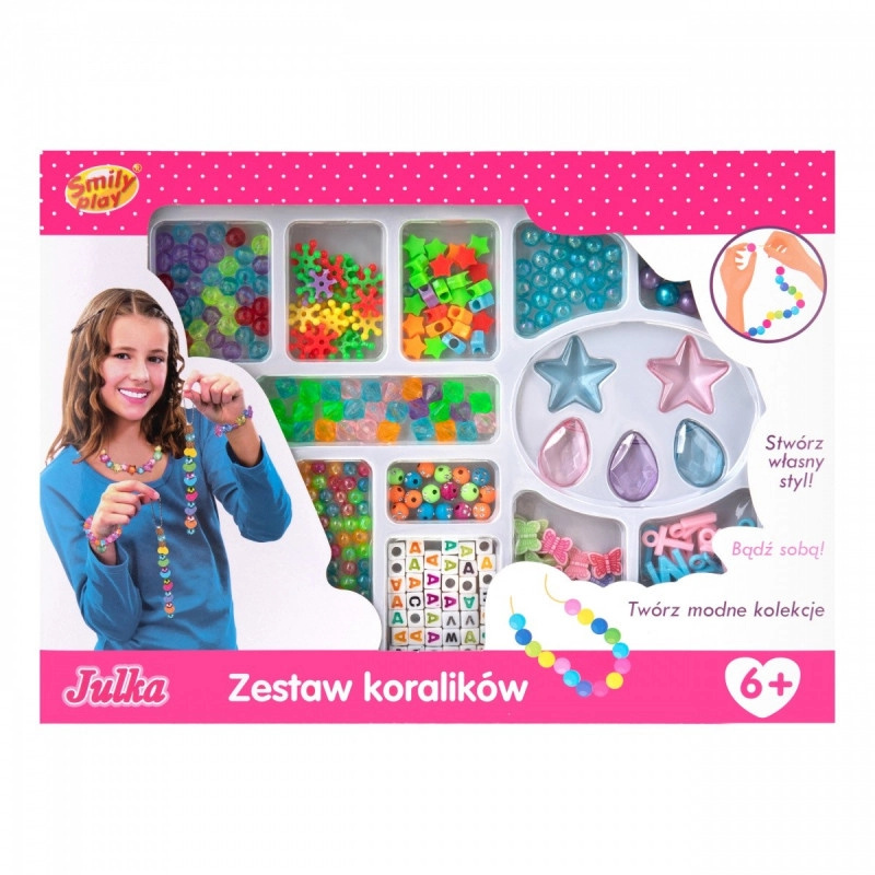 Sada korálků v krabičce