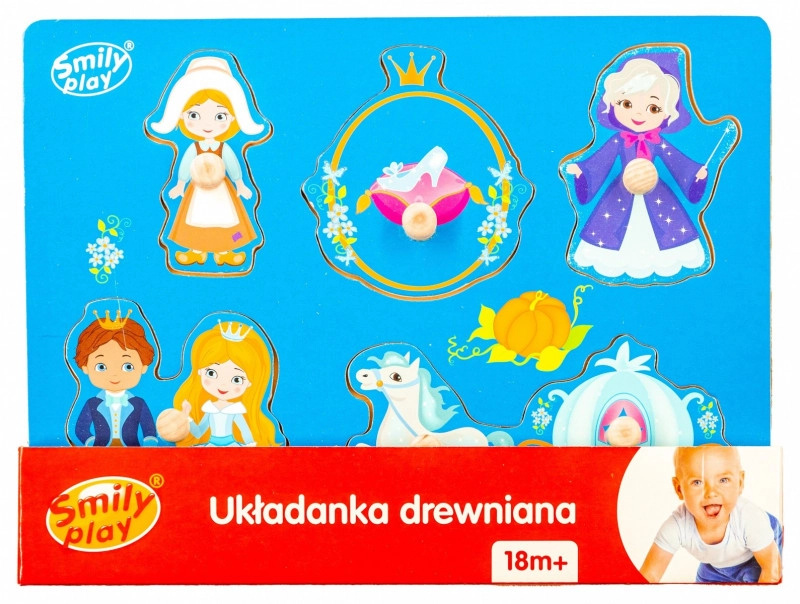 Dřevěné puzzle Popelka