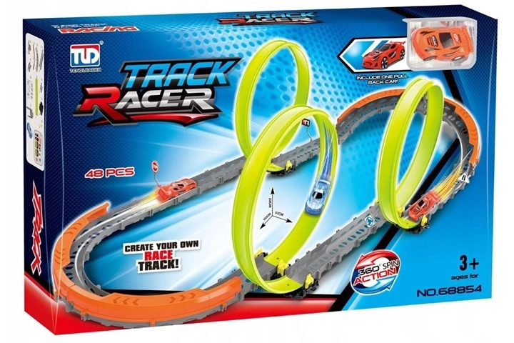 Track Racer závodní dráha s trojitými smyčkami (48 dílů)
