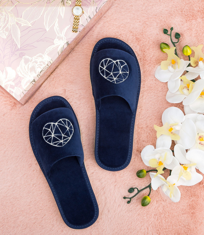 Dámské pantofle Natural Style NS-044 Navy Blue