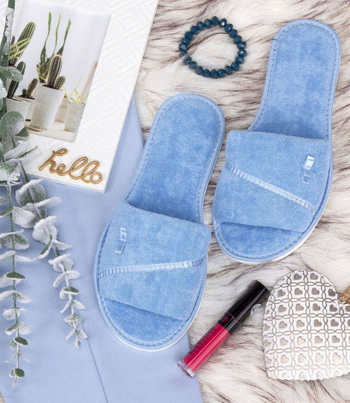 Dámské pantofle Natural Style NS-041 modré