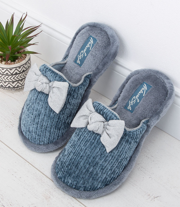 Dámské modré pantofle NS-247