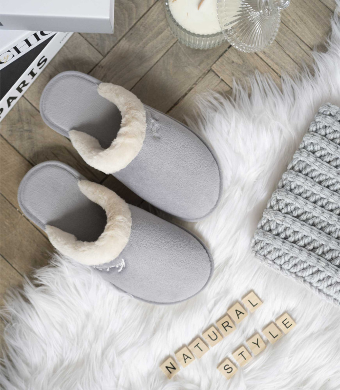 Dámské pantofle NS-110 šedé