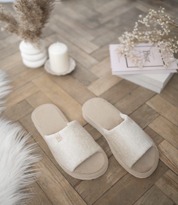 Dámské pantofle Natural Style NS-075 bílé