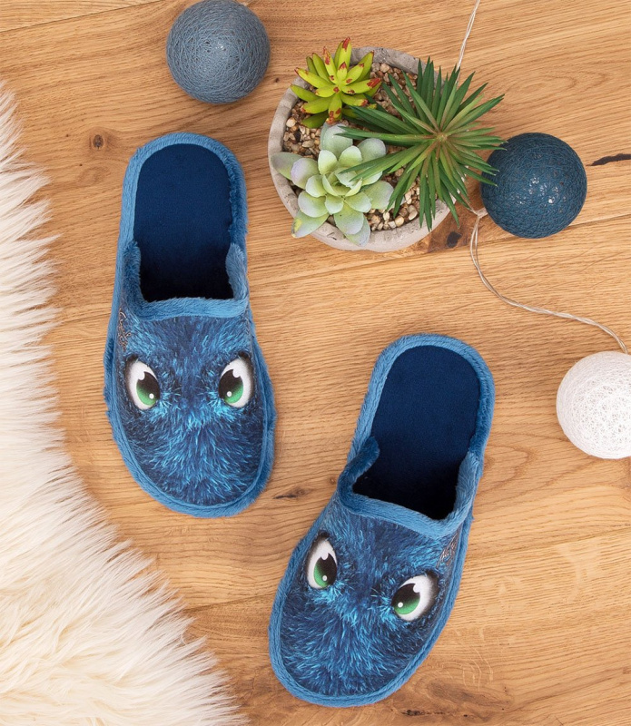 Dětské pantofle Natural Style NS-158 Modré