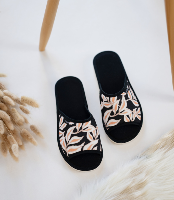 Dámské pantofle NS-018b černé