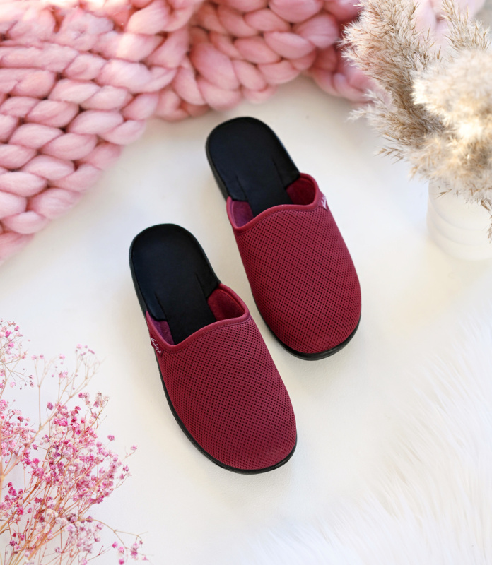 Dámské pantofle Natural Style NS-709 bordó