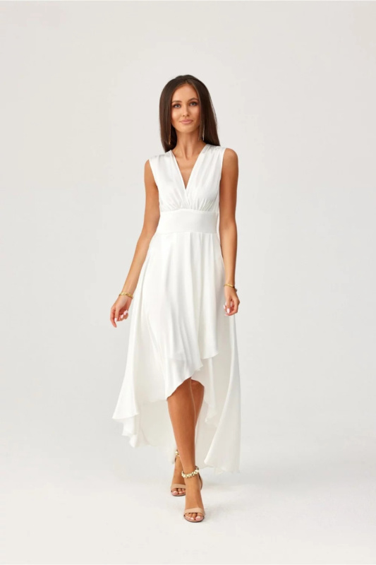 Večerní šaty SUK0410 bílé - Roco Fashion 42/XL