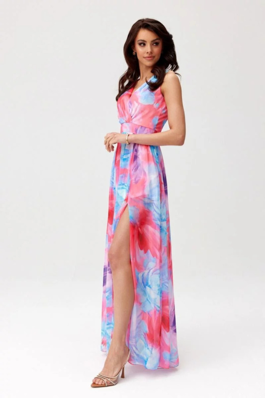 Dámské šaty SUK0477 53D /195907 Multicolor - Roco Fashion Mix barev L-40