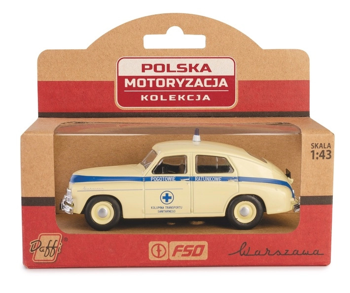 pojízdný model prl warszawa sanitka 1:43