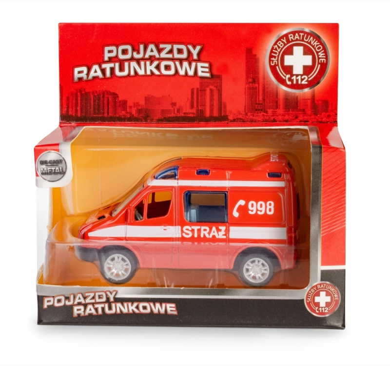 Kovový model hasičského vozu MERCEDES-BENZ Sprinter 1:50 Daffi