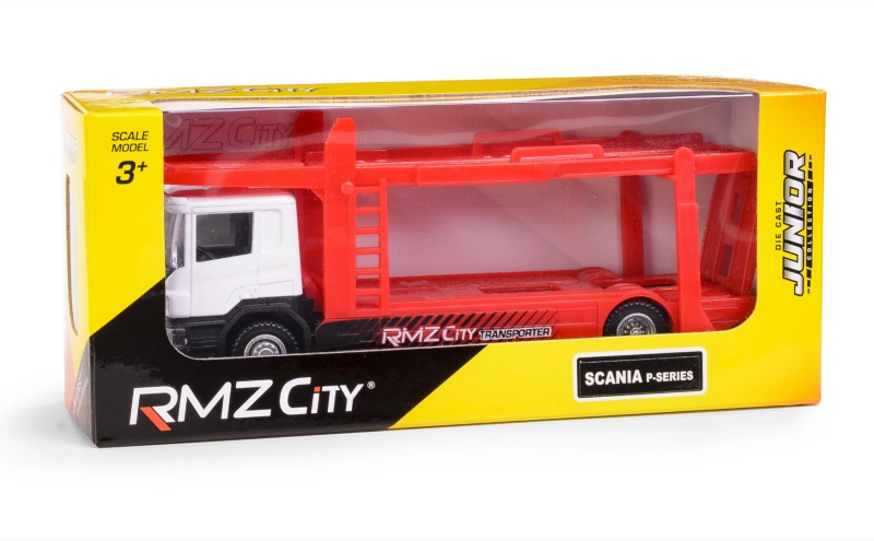 Model odtahového tahače SCANIA RMZ City 1:64 s rampou