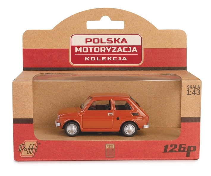 Model auta FIAT 126p PRL hnědý 1:43