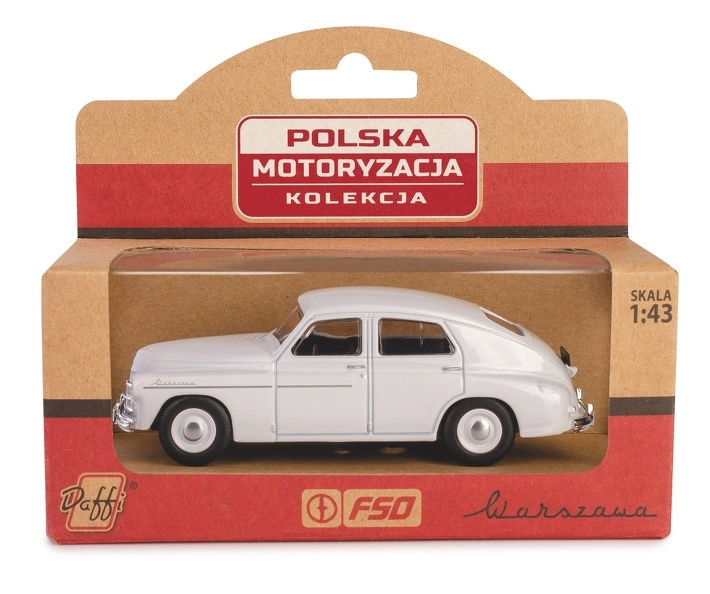 Vozidlo PRL WARSZAWA M20 - bílé