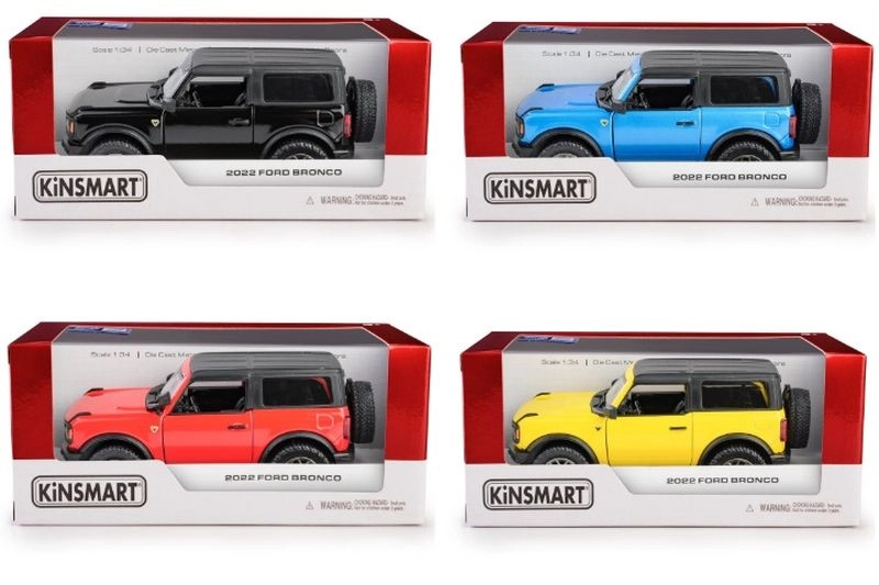 Kovový model Ford Bronco hardtop 2022 1:34