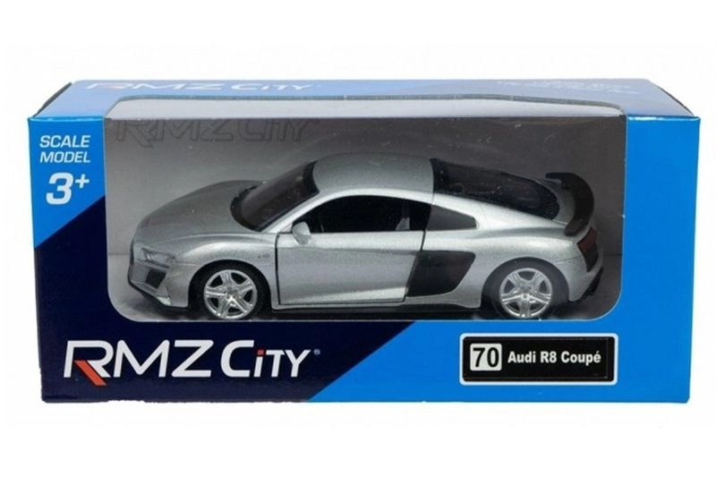 RMZ Audi R8 2019 stříbrný model auta