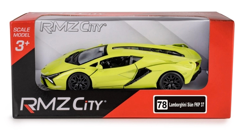 Kovový model RMZ City Lamborghini Sian Hologram 1:39 zelený s otevíracími dveřmi