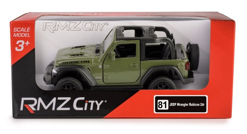 Kovový model auta Jeep Wrangler Rubicon 2021 1:35 se zpětným pohonem