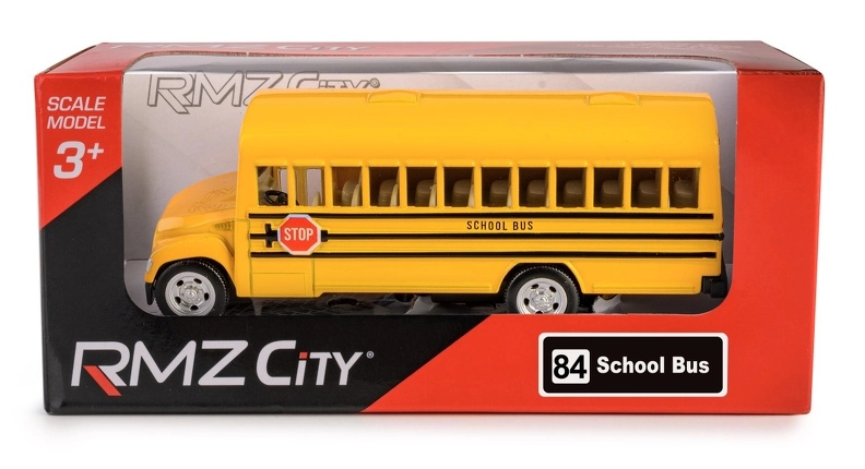 model školního autobusu RMZ City 1:97 s natahovacím pohonem
