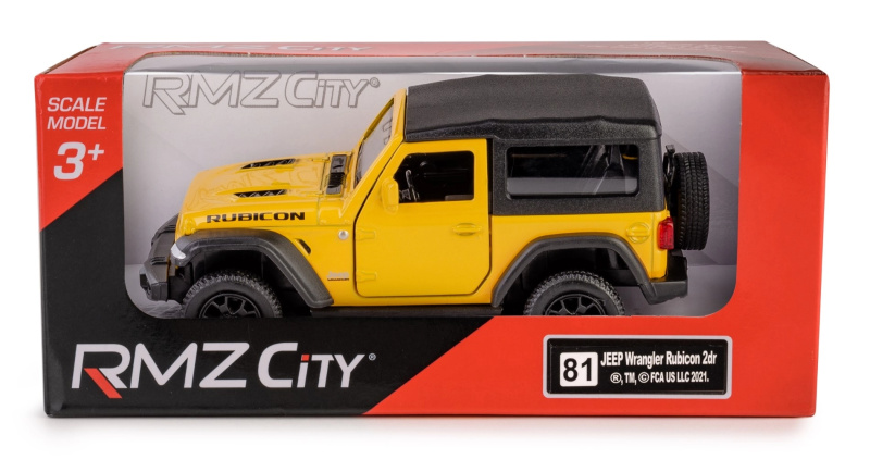 Kovový model Jeep Wrangler Rubicon 2021 soft top 1:35