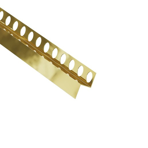 Spádový stěnový profil Eviso pravý zlatá lesklá 120 cm nerez LSGM0003