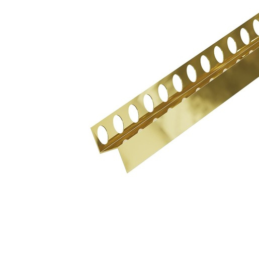 Spádový stěnový profil Eviso levý zlatá lesklá 120 cm nerez LSGM0004