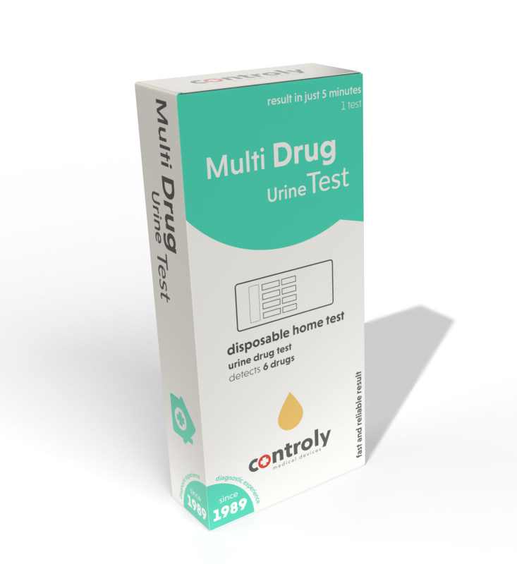 Hydrex Diagnostics 1x Hydrex Test na 6 drog z moči (AMP,COC,MOR,MOR,THC)