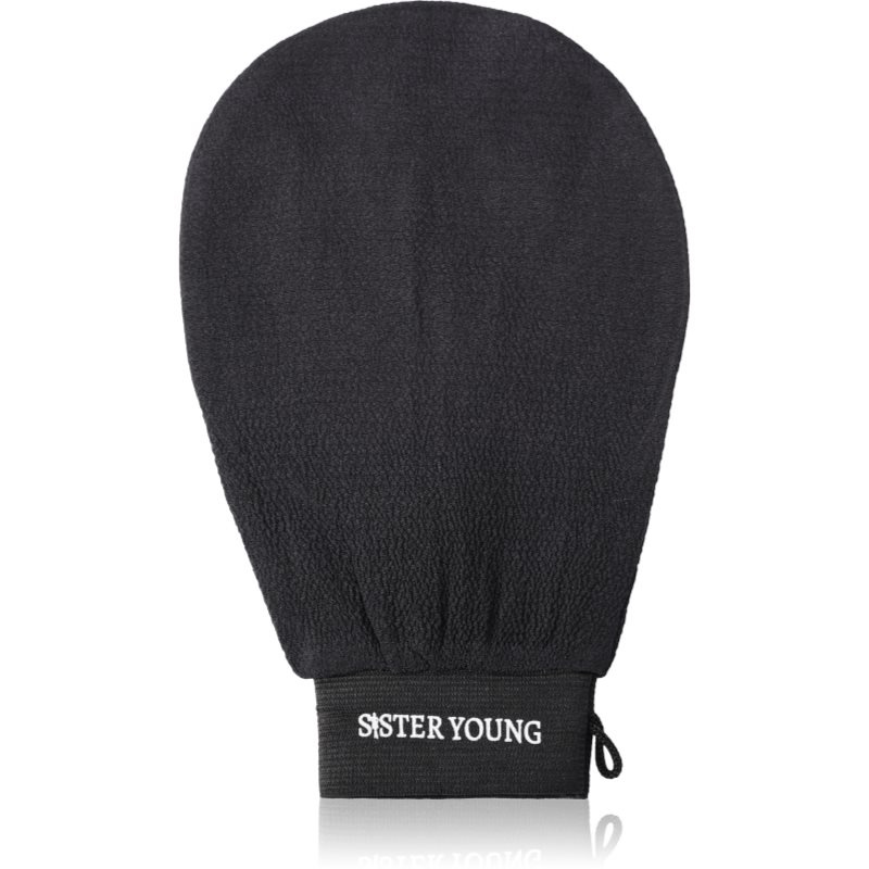 Sister Young NOVA Exfoliating Glove peelingová rukavice na tělo Black 1 ks