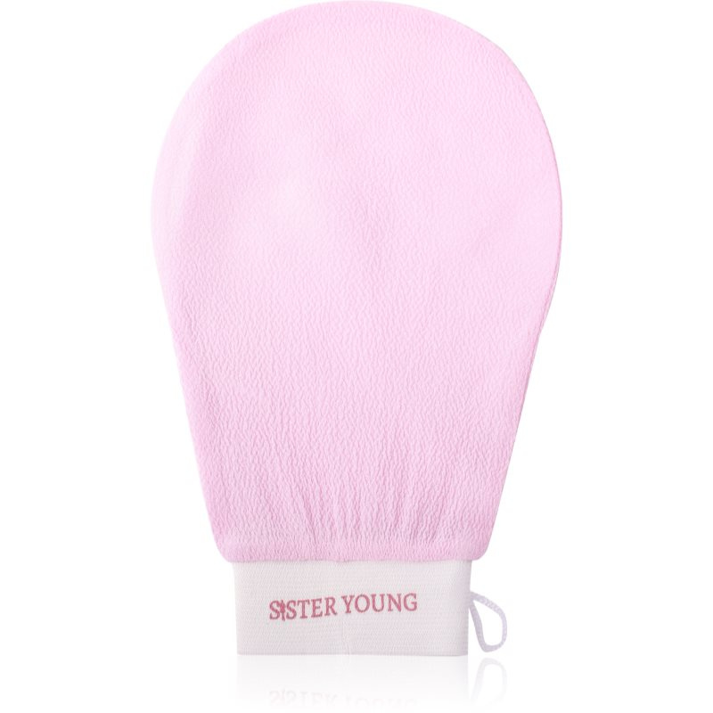 Sister Young NOVA Exfoliating Glove peelingová rukavice na tělo Pink 1 cps