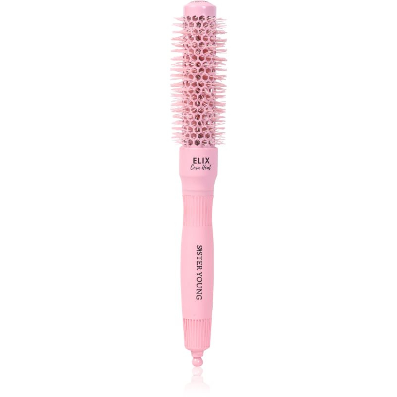 Sister Young ELIX Round Brush Cera Heat Pink kulatý kartáč na vlasy 25mm 1 ks