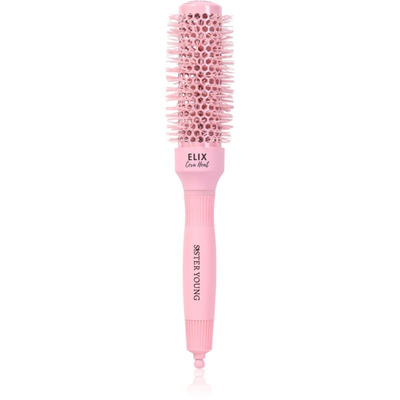 Sister Young ELIX Round Brush Cera Heat Pink kulatý kartáč na vlasy 32mm 1 ks