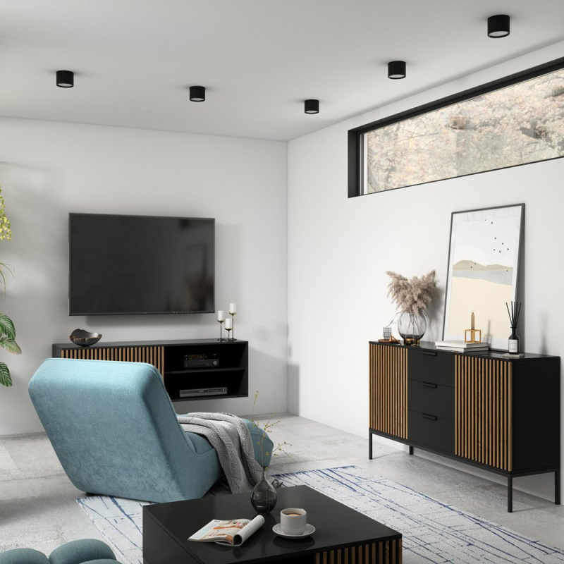 ELTAP Vallum, 12128cm stropní 1B černý