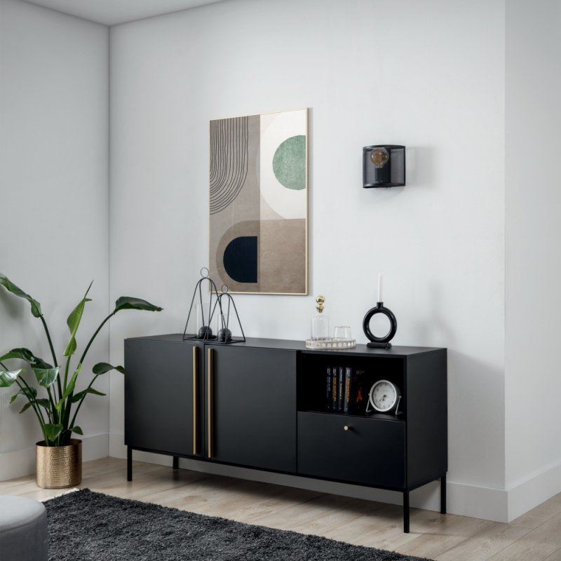 ELTAP Gormar, 221320cm nástěnné svítidlo 1 černý