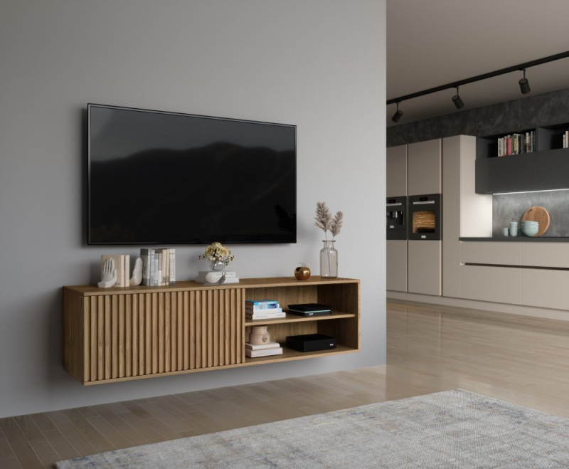 ELTAP Entsian 150 TV skříňka Závěsný Řemeslný dub