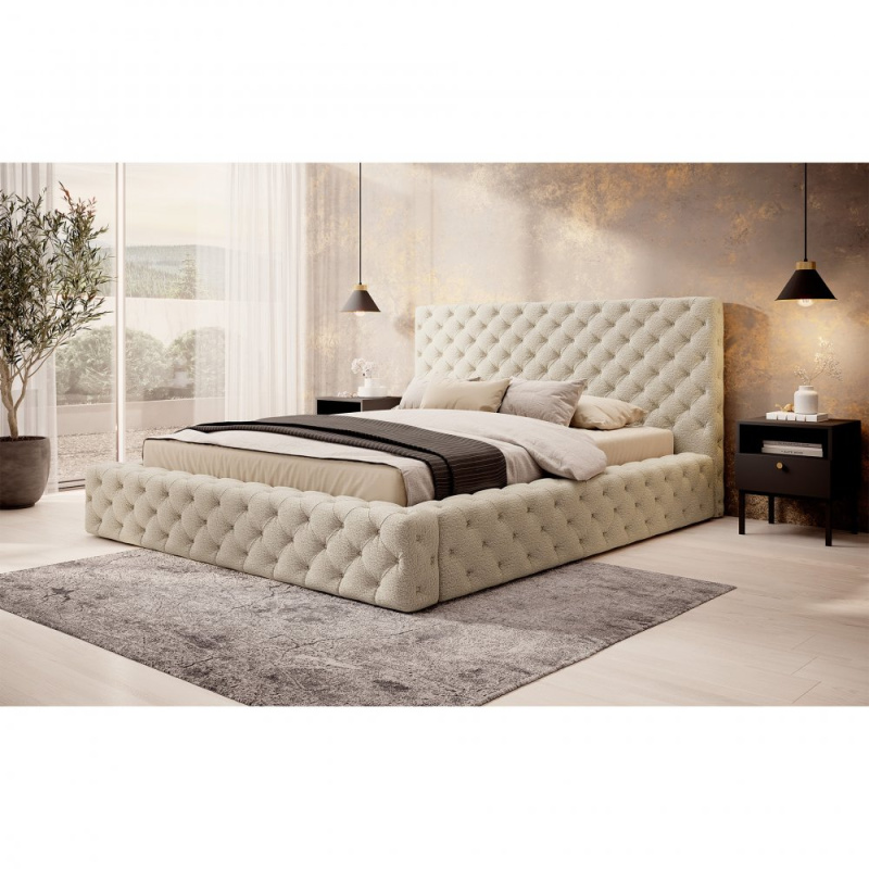 ELTAP Postel Princce 140x200 Barva: Béžový, Textilie: Royal 18, Rozměr: 140x232