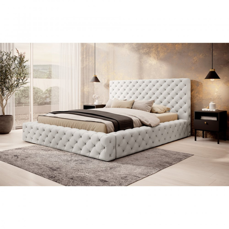 ELTAP Postel Princce 140x200 Barva: Bílý, Textilie: Softis 17, Rozměr: 140x232