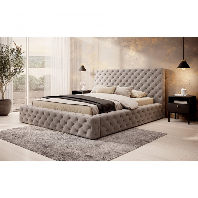 ELTAP Postel Princce 160x200 Barva: Béžový, Textilie: Sola 18, Rozměr: 160x232