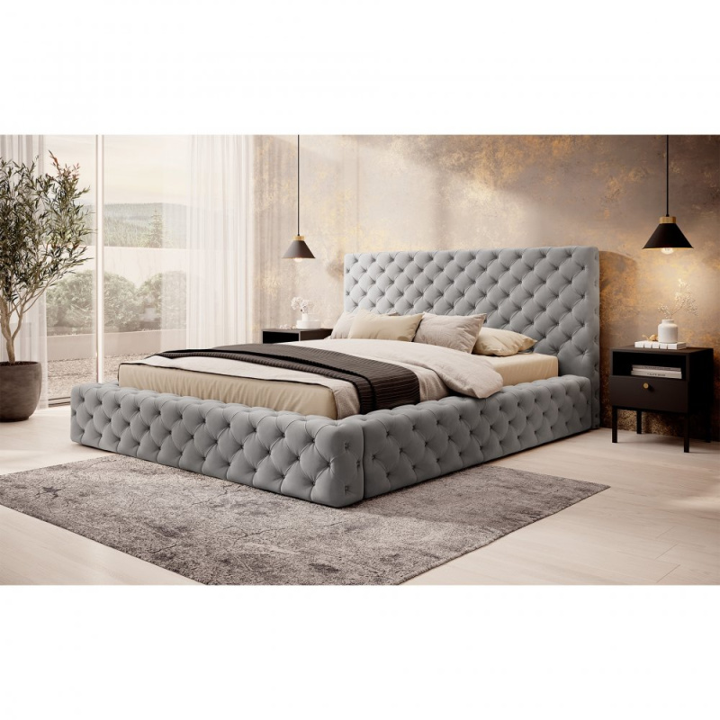 ELTAP Postel Princce 180x200 Barva: Šedý, Textilie: Sola 4, Rozměr: 180x232