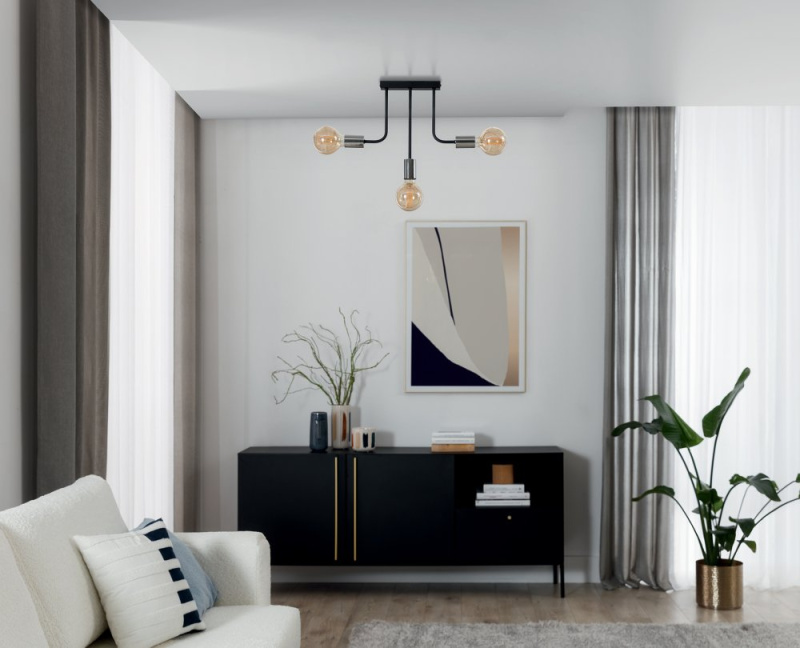 ELTAP Indigeo, 48428cm lustr 3 černý