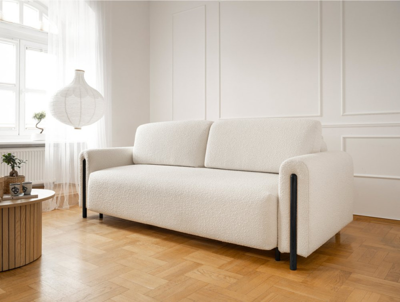 ELTAP Arcadova Černá Barva: Bílý, Textilie: Jaffray 01, Rozměr: 200x84