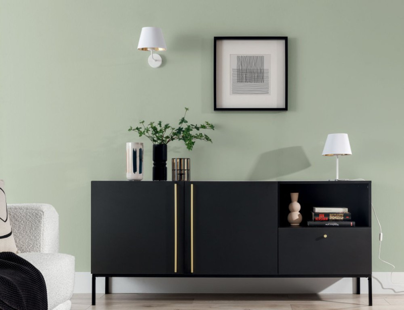 ELTAP Vespillo, 202023cm nástěnné svítidlo 1A bílý/zlatý