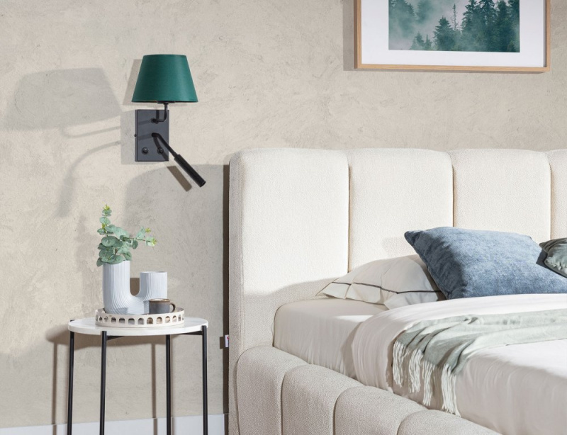 ELTAP Vespillo, 182638cm nástěnné svítidlo 2A zelený/zlatý